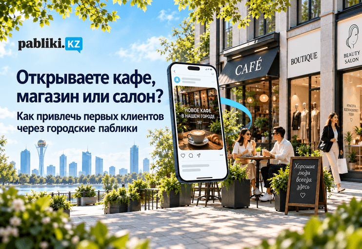 Открываете кафе, магазин или салон? Как привлечь первых клиентов через городские паблики