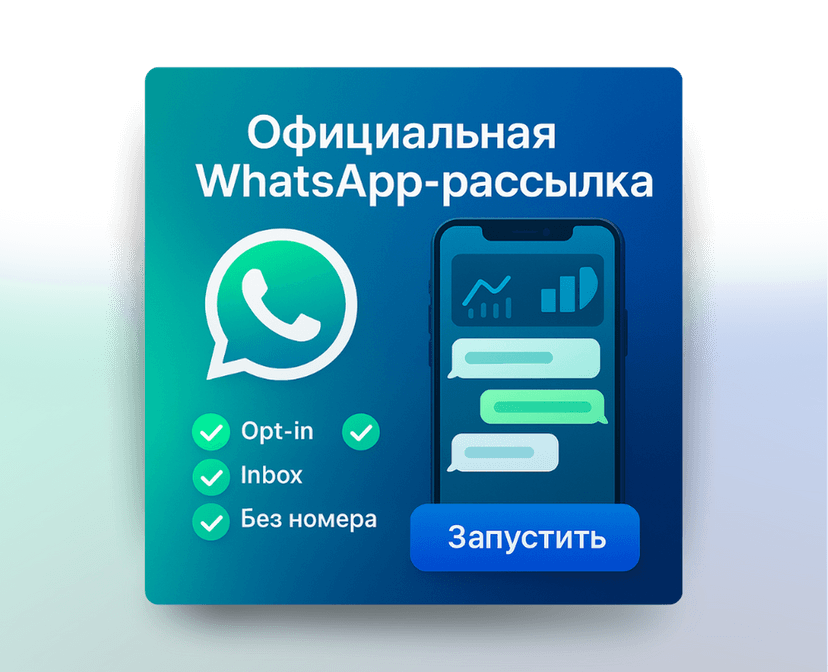 Официальная WhatsApp-рассылка: быстро, персонально, законно!